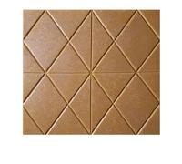 3D Wall Sticker Waterproof Wooden Board Wood Grain Crash(Dark Khaki)