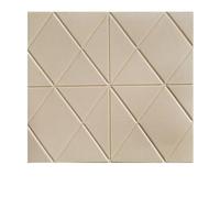 3D Wall Sticker Waterproof Wooden Board Wood Grain Crash(Light Yellow)