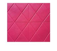 3D Wall Sticker Waterproof Wooden Board Wood Grain Crash(Red)