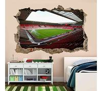 3D Wall Stickers - Football Stadium Sunderland - Art Wall Decorative Removable DIY Vinyl Wall Decals Living Room, Bedroom Mural 50x75cm
