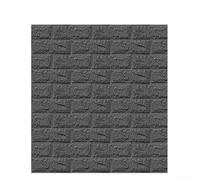 3D Wall Stickers with Dimensional Stone Brick Design for Contemporary Interior Wall Decoration and Spatial Depth (3mm thickness Black)