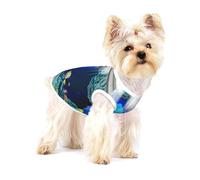 3d Wall Underwater World Fish Dogs T-Shirt Printed Soft Breathable Dog Shirts For Small Pet Cotton Sleeveless Vest