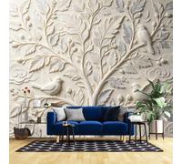 3D Wallpaper 200X140Inch 3D Panoramic Bird Tree Non-Woven Wallpaper Botanical Branch Wall Paper Poster Photo Wall Mural Ature Inspired Feature Home Decor for Bedroom Living Room Birds 500X350Cm/200X