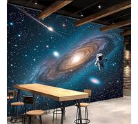 3D Wallpaper 250x175cm Astronaut Galaxy Cute Wallpapers Fantasy Universe Oil Painting Canvas Mural Panels, Seamless Design, Perfect for Bedroom or Hallway Decoration