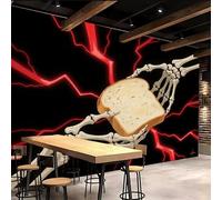 3D Wallpaper 250x175cm Gothic Bread Cute Wallpapers Fantasy Horror Oil Painting Canvas Mural Panels, Seamless Design, Perfect for Bedroom or Hallway Decoration