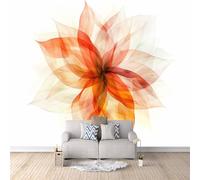 3D Wallpaper 250x370cm Colorful Geometric Flowers Cute Wallpapers Oil Painting Canvas Mural Panels, Seamless Design, Perfect for Bedroom or Hallway Decoration EB24-3105