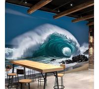 3D Wallpaper 250x370cm Waves Cute Wallpapers Oil Painting Canvas Mural Panels, Seamless Design, Perfect for Bedroom or Hallway Decoration EB24-151