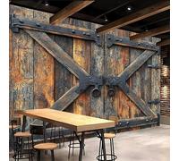 3D Wallpaper 300x210cm Farm Door Panel Nursery Wallpaper Seamless Oil Painting Canvas Wall Decor for Modern Living Rooms or Open-Concept Home Areas EB24-4782