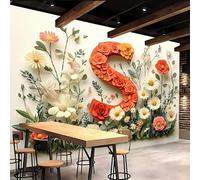 3D Wallpaper 350x260cm Colorful Flower Jigsaw Puzzle S Boys Wallpaper for Bedroom Gallery-Style 3D Art on Oil Canvas, no Visible Seams, Ideal for Feature Walls in Home or Office EB24-331