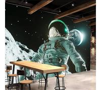 3D Wallpaper 400x280cm Astronaut Boys Wallpaper for Bedroom Universe Galaxy Gallery-Style 3D Art on Oil Canvas, no Visible Seams, Ideal for Feature Walls in Home or Office