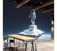 3D Wallpaper 400x280cm Astronaut Fantasy Boys Wallpaper for Bedroom Universe Galaxy Gallery-Style 3D Art on Oil Canvas, no Visible Seams, Ideal for Feature Walls in Home or Office