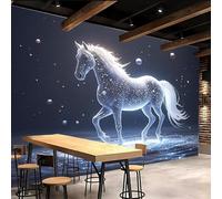 3D Wallpaper 400x280cm Horse Boys Wallpaper for Bedroom Fantasy Gallery-Style 3D Art on Oil Canvas, no Visible Seams, Ideal for Feature Walls in Home or Office