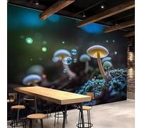 3D Wallpaper 400x280cm Mushroom Boys Wallpaper for Bedroom Children's Creativity Gallery-Style 3D Art on Oil Canvas, no Visible Seams, Ideal for Feature Walls in Home or Office