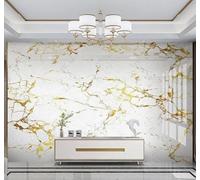 3D Wallpaper Abstract Gold Leaf Patterns Faux Marble Art | Easy to Install Ideal for Creating Luxurious Décor in Bespoke Offices Living Rooms Bedrooms and Behind TV Screens-150cm×105cm