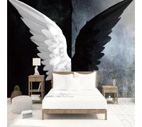 3D Wallpaper Black and White Wings 3D Photo Wallpaper Mural Living Room Bedroom Ceiling Background Decoration Painting 300x210cm