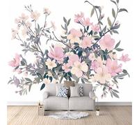 3D Wallpaper Cartoon Flowers 500x280cm,Modern Art Wall Murals Photo Wall Mural Flowers,for Living Room Bedroom Children's Room Home Decoration, Easy to Install