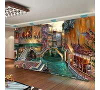 3D Wallpaper For Living Room Bedroom Hand Drawn City Landscape Oil Painting 500(W)X350(H)Cm Dining Room Wallpaper Mural 3D Peel And Stick Self-Adhesive Wall Sticker Girl Room Decorate Wall Wal-1589744