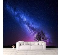 3D Wallpaper For Living Room Bedroom Universe Outer Space Landscape 450(W)X315(H)Cm Dining Room Wallpaper Mural 3D Peel And Stick Self-Adhesive Wall Sticker Girl Room Decorate Wall Wallpaper C-3888962