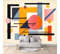 3D Wallpaper Geometric Patterns 150x105cm,Modern Art Wall Murals Photo Wall Mural Abstract,for Living Room Bedroom Children's Room Home Decoration, Easy to Install