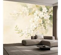 3D Wallpaper - HD Panoramic Oriental Magnolia Flower Wall Art Floral Non-Woven Photo Wallpaper for Bedroom Living Room Modern Poster XXL Mural Home Decor Oriental - Magnolia 350 × 245 cm W X H