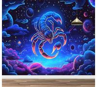3D Wallpaper Mural Children's Room Scorpion Living Room Tv Sofa Theme Hotel Background Outer Space Wall Painting Home Decor Self-Adhesive Murals Decor Mural 300x208cm