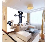 3D Wallpaper Mural Ship's Anchor Wall Poster Abstract Art Photo Wallpaper Non-Woven 3D Effect Wallpaper Mural Decoration for Bedroom Living Room Corridor 157.5 x 110.2 inches(WxH)