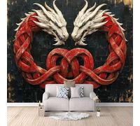 3D Wallpaper Python 150x105cm,Modern Art Wall Murals Photo Wall Mural Norse Mythology,for Living Room Bedroom Children's Room Home Decoration, Easy to Install