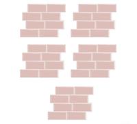 3D Wallpaper, Wall Stickers, Brick Pattern, Waterproof Heat Resistant, Self-Adhesive Foam Panels for Kitchen Bathroom, 5 Pack(C)