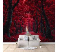 3D Wallpaper Window 150x105cm,Modern Art Wall Murals Photo Wall Mural Autumn Landscape,for Living Room Bedroom Children's Room Home Decoration, Easy to Install