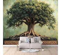 3D Wallpaper World Tree 150x105cm,Modern Art Wall Murals Photo Wall Mural,for Living Room Bedroom Children's Room Home Decoration, Easy to Install