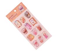 3D Water Decal Resin Stickers - Stereoscopic Relief Crystal Stickers for Children & Japanese Style Designs | Hamburger, Ice Cream & Milk TeaStickers for Diaries, Phone Decor & Crafts | Perfect Gift