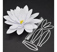 3D Water Lily Flower Metal Cutting Dies - Layered Petal Flower Craft Dies for Card Making, Scrapbooking & Papercrafts, A1