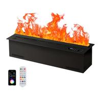 3D Water Vapor Fireplace, Electric Atomizing Fireplace with 9 Adjustable Flame, Recessed Humidifier with APP, Remote Control, Automatic Water Filling 80cm/31.5in