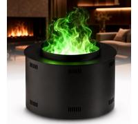 3D Water Vapor Fireplace Heater Large on Table, Water Vapor Fireplace | With Touch Screen Panel, Timer, Auto Water Supply & Remote, 9 Flame Colors, for Winter Holiday Cozy Vibe(40cm/15.3in)