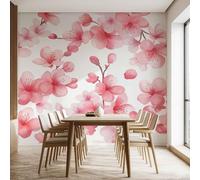 3D Watercolor Floral Texture Wall Stickers, Colorful Wild Flowers Mural Self-Adhesive Wallpaper, Bohemia Flower Vinyl Murals Poster for Home Office Bedroom Decoration 210x300 cm
