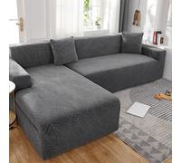3D Waterproof Sofa Cover Breathable & Comfortable Couch Protector Universal Fit for Home Decoration (Dark Gray A-A 2-Seater 145-185cm)