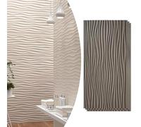 3D Wave Wall Panels - Waterproof Modern Design for Interior and Exterior Decor, Perfect for Art Studios and Backdrops(Grey-d,3pack)