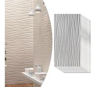 3D Wave Wall Panels - Waterproof Modern Design for Interior and Exterior Decor, Perfect for Art Studios and Backdrops(White-a,10pack)
