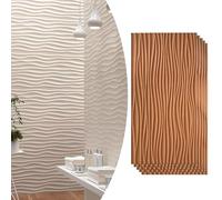3D Wave Wall Panels - Waterproof Modern Design for Interior and Exterior Decor, Perfect for Art Studios and Backdrops(Yellow,5pack)