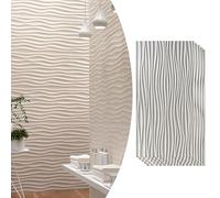 3D Wave Wall Panels - Waterproof Modern Design for Interior and Exterior Decor, Perfect for Art Studios and Backdrops(White-b,5pack)