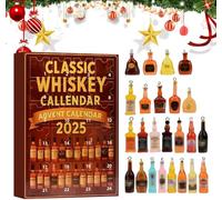 3D Whiskey Advent Calendar 2026, Adult Beer & Whiskey Advent Calendar, 24 Days Christmas Countdown Advent Calendars, Through the World of Whiskey (1PCS)