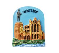 3D Whitby England UK Fridge Magnet Souvenir Gift Craft Home Kitchen Decor Magnetic Sticker