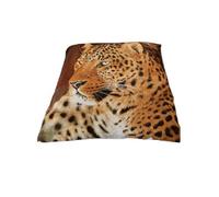 3D Wildlife Animals Printed Designs Luxurious Super Soft Blanket For Sofa Warm & Cozy Throws Faux Fur Reversible Leopard 150 X 200