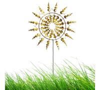 3D Windmills For The Yard, Metal Wind Sculpture Garden Art kinetics Windmill Chime, Outdoor Metal Wind Spinners For The Yard And Garden Art Outdoor Patio Lawn Decoration Height: 93cm
