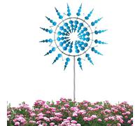 3D Windmills For The Yard, Metal Wind Sculpture Garden Art kinetics Windmill Chime, Outdoor Metal Wind Spinners For The Yard And Garden Art Outdoor Patio Lawn Decoration Height: 93cm