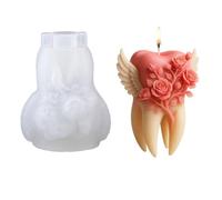 3D Wings Teeth Rose Wave Spiral Candle Mould Silicone Candle Resin Mould