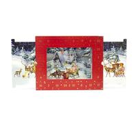 3D Winter Landscape Advent Calendar | Traditional Victorian Pull-Out Picture Calendar with Panoramic Snow Scene | 3D Christmas Advent Countdown