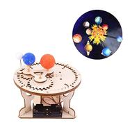 3D Wood Puzzles Engraving Safe Assembly Constructor Kits Toy, Buildings Mechanical Models Science Experiment Model Solar Science Scientific Wood Aerospace Toy