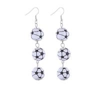 3D Wood Sport Ball Dangle Earrings Baseball Football Soccer Drop Earrings Player Fans Jewelry Gifts for Women, S, Wood, No Gemstone