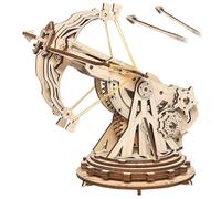 3D Wooden Catapult Puzzle Kit, DIY Mechanical Model for Adults, Teens and Kids to Build, Great Birthday Gift, Fun Assembly Toy